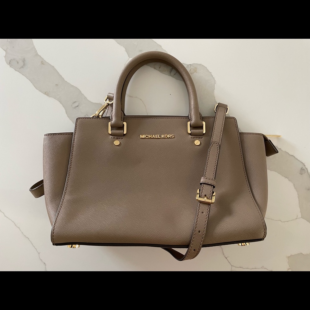 Michael Kors Selma Saffiano leather satchel, medium